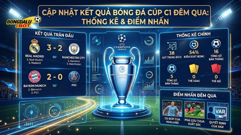 Cập Nhật Kết Quả Bóng Đá Cúp C1 Đêm Qua: Thống Kê & Điểm Nhấn Cập Nhật Kết Quả Bóng Đá Cúp C1 Đêm Qua: Thống Kê & Điểm Nhấn